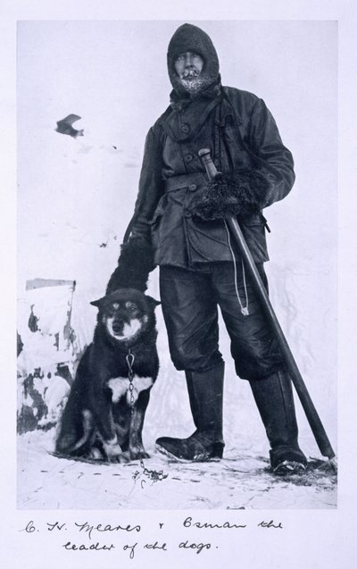 Meares with Osman, leader of the dogs (from 